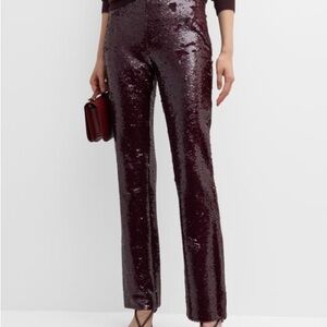 Simkhai Sequin Burgundy Women's Pants